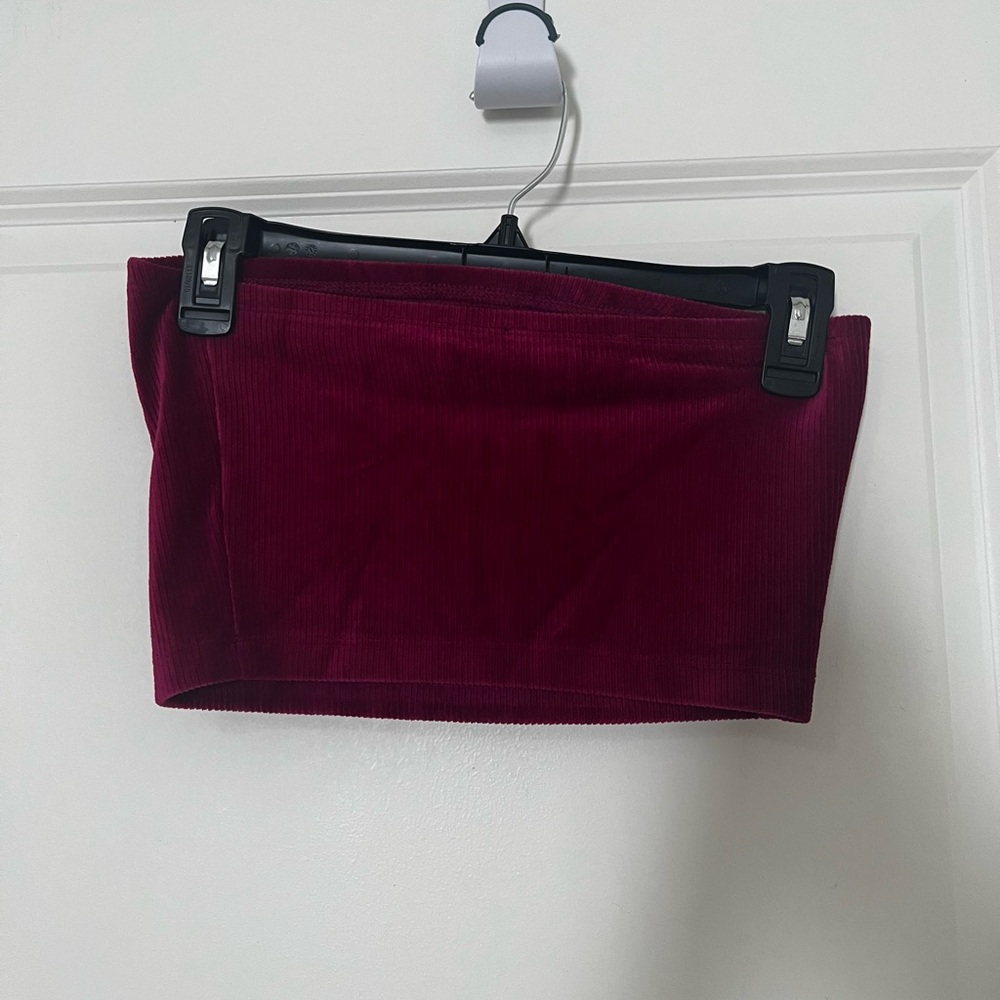 Pink Ribbed Tube Top - Picture 3 of 5